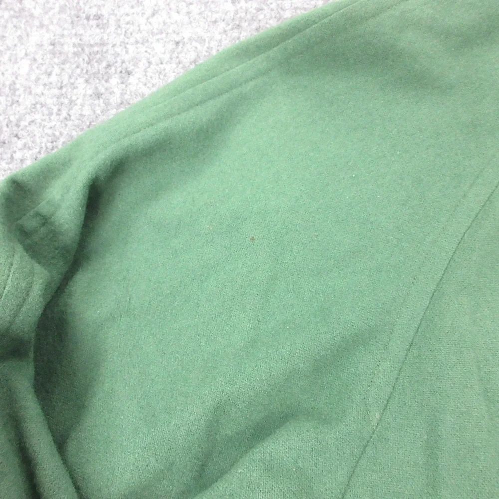 Vintage Burberrys‎ Coat Womens 8 Green Wool Hooded Parka Tartan Plaid Lined - Picture 4 of 16